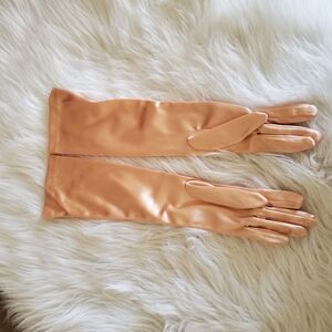 Elegant Light Peavh Long Gloves